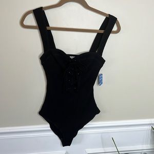 Free People intimately black bodysuit Extra Small NWT*